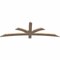 Ekena Millwork Davenport Smooth Timber Gable Bracket, Douglas Fir, 72"W x 24"H x 1 1/2"D x 3 1/2"F, 8/12 Pitch GBW072X24X0204DAV00SDF - alternate 2